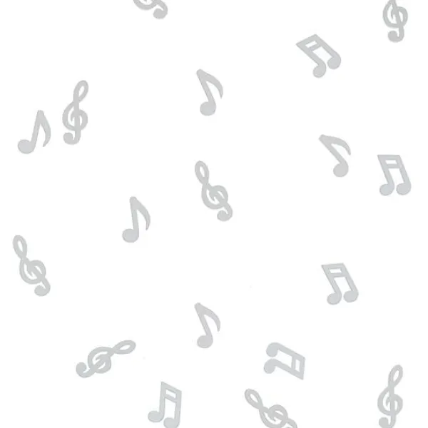 Badaboum Confettis De Table Mariage Musique Blanc