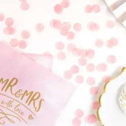 Badaboum Confettis De Table Mariage Rond Rose X 36 Clearance