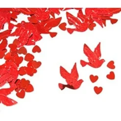 New Confettis De Table Mariage Colombe Rouge Theme Colombe