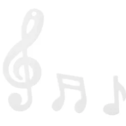 Badaboum Confettis De Table Mariage Musique Blanc