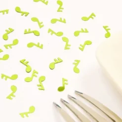 Badaboum Confettis De Table Mariage Musique Vert Anis