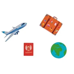 Badaboum Confettis De Table Voyage