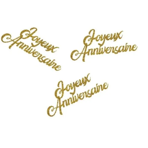 Best Confettis Paillettes Joyeux Anniversaire X30Pcs Theme Joyeux Anniversaire