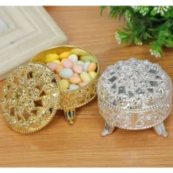 Hot Contenant Drag E Coffre Oriental Plastique Argent Theme Eid Mubarak & Ramadan