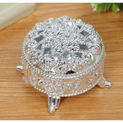 Hot Contenant Drag E Coffre Oriental Plastique Argent Theme Eid Mubarak & Ramadan