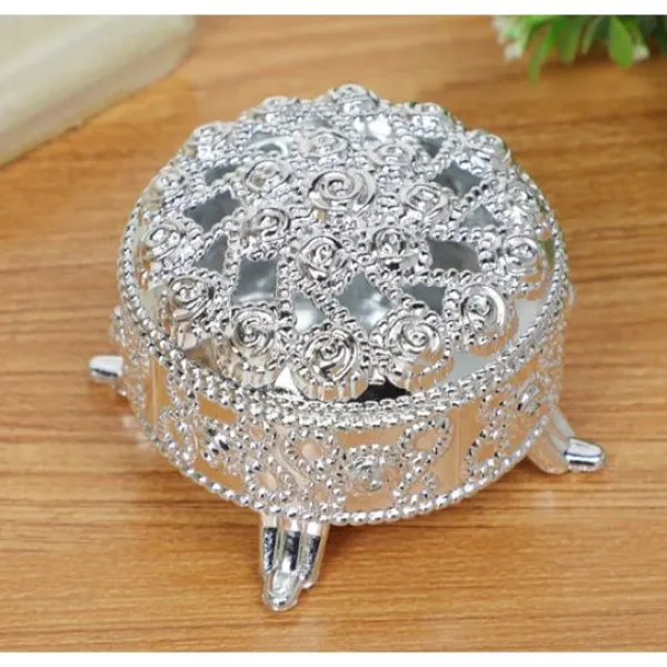 Hot Contenant Drag E Coffre Oriental Plastique Argent Theme Eid Mubarak & Ramadan