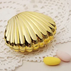 Badaboum Contenant Dragees Pas Cher Coquillage Or Outlet