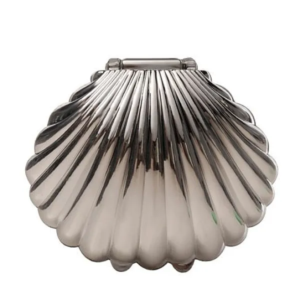 Badaboum Contenant Dragees Pas Cher Coquillage Argent New