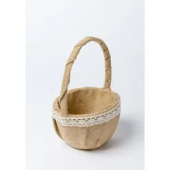 Corbeille En Jute Et Dentelle Theme Dentelle