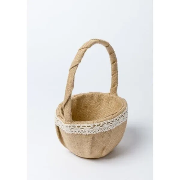 Corbeille En Jute Et Dentelle Theme Dentelle