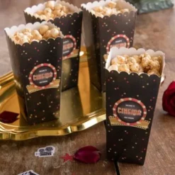 Cornet A Dragees Cinema Hollywood X 8 Pi Ces Theme Cinema