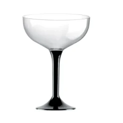 Online Coupe Champagne En Plastique Avec Pied Noir X 20 Pi Ces Theme Cinema