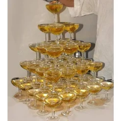 Badaboum Coupe Champagne En Plastique Bleu Marine X 20 Pi Ces Sale