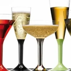 Badaboum Coupe Champagne Plastique Nacr Blanc X 20 Pi Ces