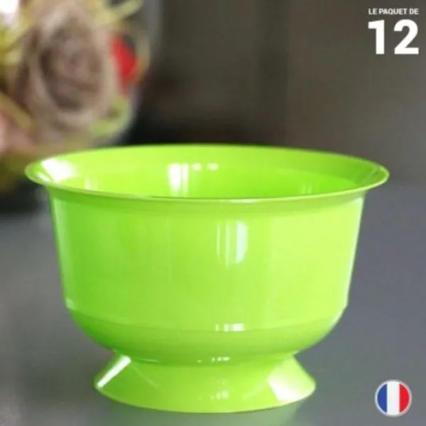 Online Coupe Dessert Plastique R Utilisable Vert Anis X 12 Pi Ces Theme Eco-Responsable