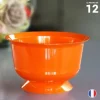 Outlet Coupe Dessert Plastique R Utilisable Orange X 12 Pi Ces Theme Eco-Responsable