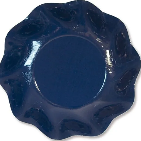 Badaboum Coupelle En Carton Jetable Bleu Marine Vague X 10 Pi Ces Sale