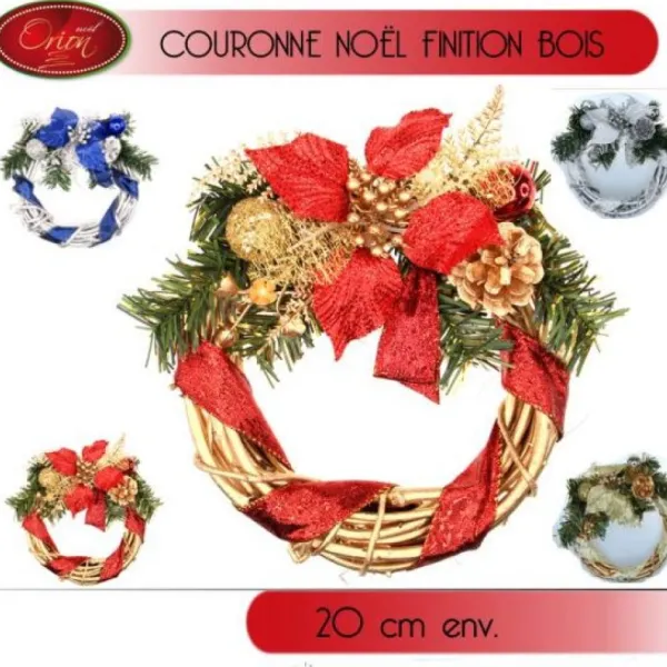 Badaboum Couronne De Noel Naturelle En Bois 20Cm Outlet