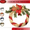Badaboum Couronne De Noel Originale En Bois 30 Cm Sale