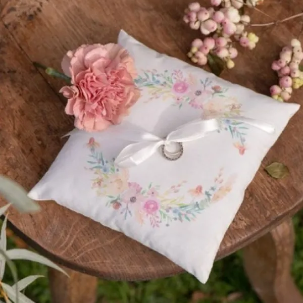 Badaboum Coussin Porte Alliance Fleuri