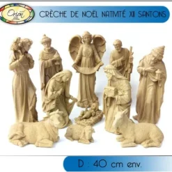 Badaboum Cr Che De Noel Nativit En Marbre Et R Sine X 11 Pi Ces Hot