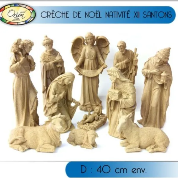 Badaboum Cr Che De Noel Nativit En Marbre Et R Sine X 11 Pi Ces Hot