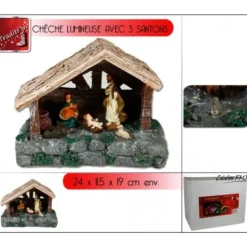 Badaboum Cr Che Lumineuse + 3 Santons Discount