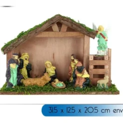 Badaboum Creche De Noel Pas Cher Avec 10 Santons Sale