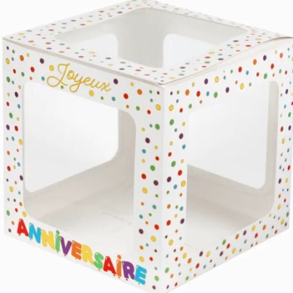 Clearance Cube A Ballons Decoration Joyeux Anniversaire Theme Joyeux Anniversaire