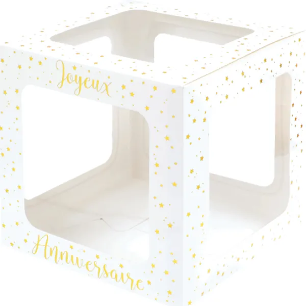 Discount Cube Ballons Joyeux Anniversaire 30 Cm X 30 Cm Theme Joyeux Anniversaire