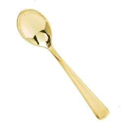 Badaboum Cuill Re Caf Plastique En Or Inox X 30 Pi Ces