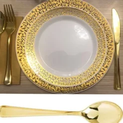 Badaboum Cuill Re Or Plastique Inox X 30 Pi Ces