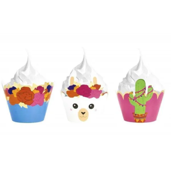 Best Cupcake Wrappers Baby Lama X6Pcs Theme D Co Baby Shower