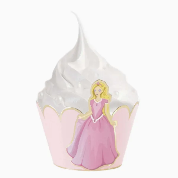 Hot Cupcake Wrappers Princesse X6Pcs Theme Deco Princesse