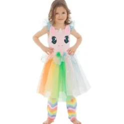 D Guisement Enfant Licorne Arc En Ciel 2/3 Ans Theme Licorne