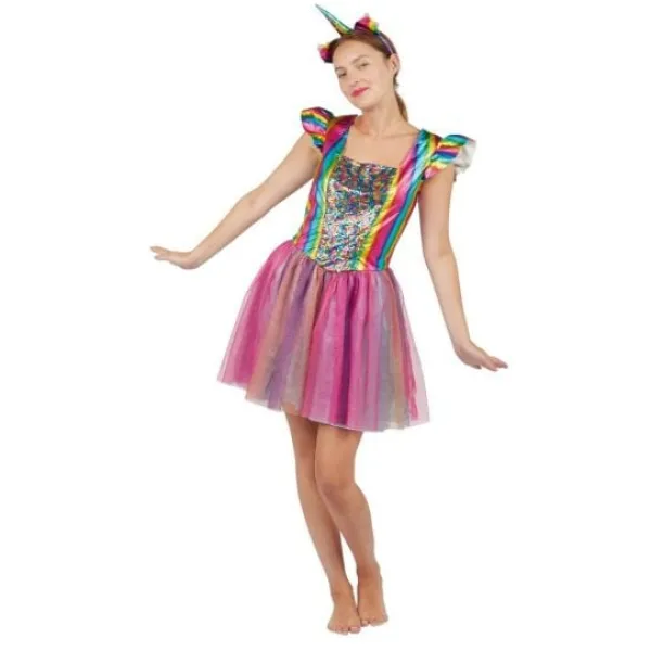 Sale D Guisement Femme Licorne Arc En Ciel L / Xl Theme Licorne