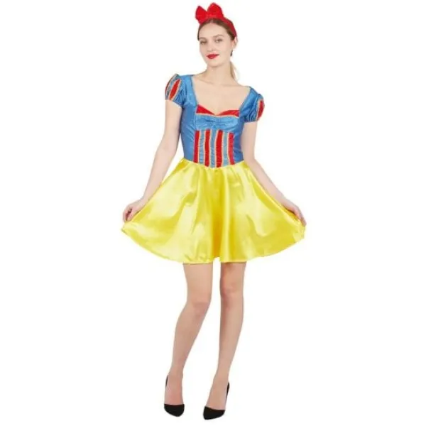 D Guisement Femme Princesse Jaune Bleu S/M Theme Deco Princesse