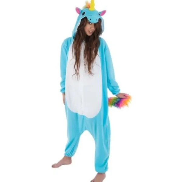 Clearance D Guisement Kigurumi Licorne Bleu 164Cm Theme Licorne