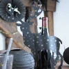 Badaboum Déco Cerf Pour Bouteille Noir Et Or 43 Cm New