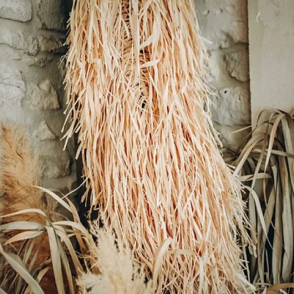 Badaboum Déco Feuille De Raphia Naturel New