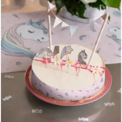 Sale Deco Gateau Licorne X 6 Pi Ces Theme Licorne