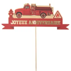New Deco Gateau Pompier Joyeux Anniversaire Theme Joyeux Anniversaire