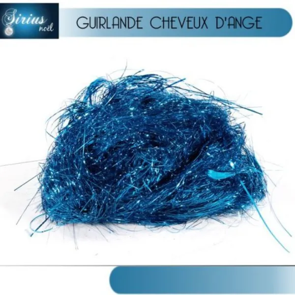 Badaboum Decoration De Noel Cheveux D'Ange Bleu Discount