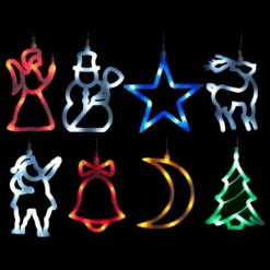 Badaboum Decoration De Noel Lumineuse Silhouette Pour Fenetre 8 Led Outlet