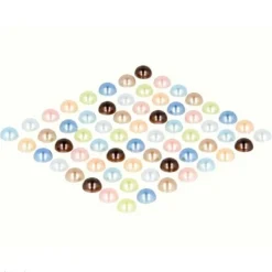 New Demi Perle Adh Sive Pastel X 64 Pi Ces Theme Deco Pastel