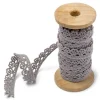 Online Dentelle Grise Pas Cher En Bobine 10Mm X 5 M Tres Theme Dentelle