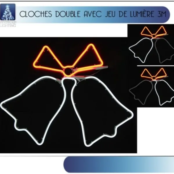 Badaboum Double Cloche Lumineuse De Noel Online