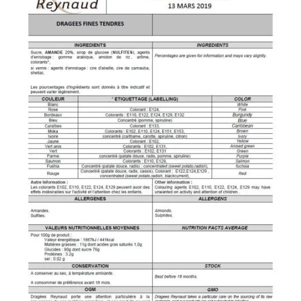 Hot Dragees Pas Cher Au Kilo Amande Blanc Theme Cinema