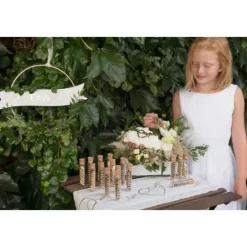 Badaboum Eprouvette Dragees Just Married Argent