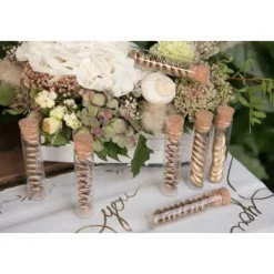 Badaboum Eprouvette Dragees Just Married Argent